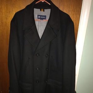 Black overcoat